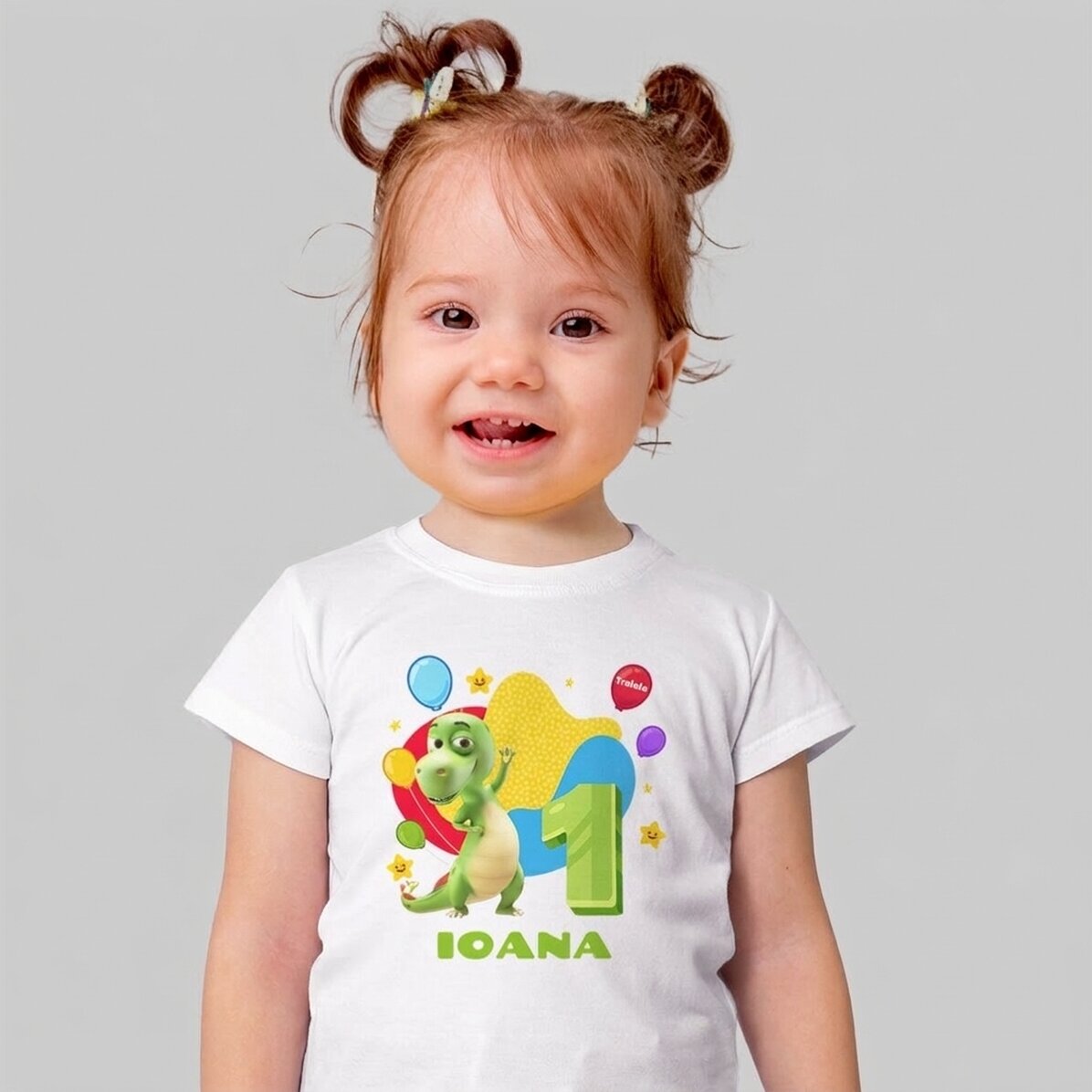 Personalisiertes Baumwoll-T-Shirt für Kinder mit Namen – Geburtstag mit Zigaloo