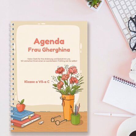 Personalisiertes Notizbuch mit Text – Am Lehrstuhl
