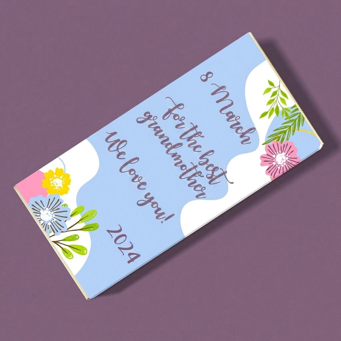 Personalisierte Schokolade mit Schriftzug – Happiness
