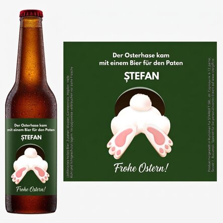 Personalisiertes Bier mit Botschaft – Von Iepuras