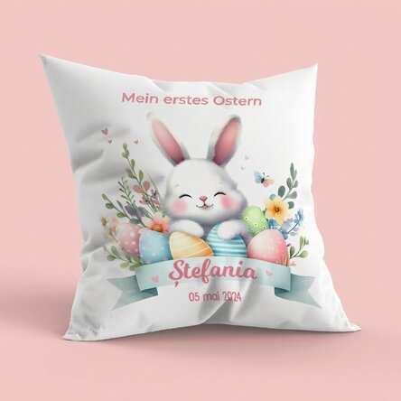 Personalisiertes Kissen mit Aufdruck – Mein erstes Osterfest