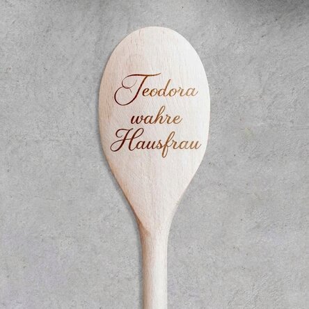 Personalisierter Holzlöffel mit Text – Gospodina