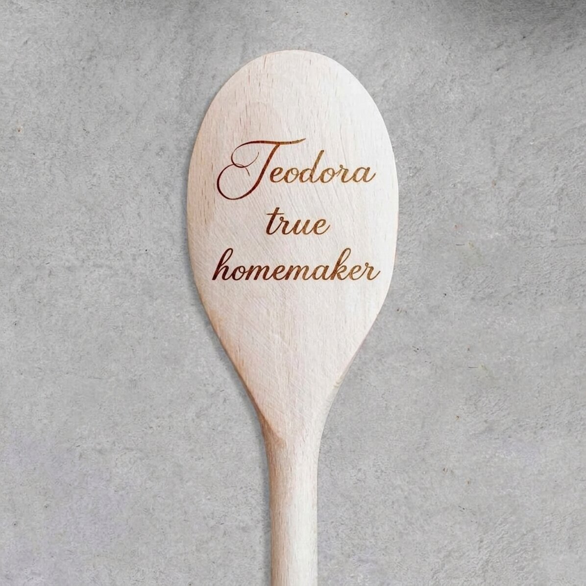 Personalisierter Holzlöffel mit Text – Gospodina