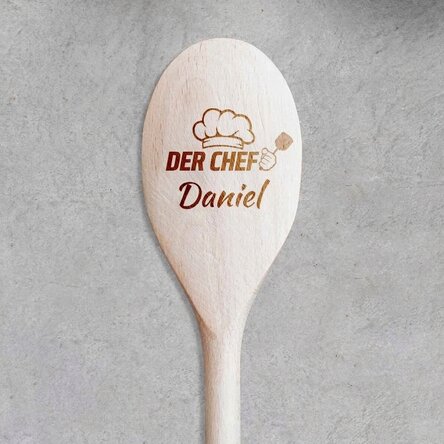 Personalisierter Holzlöffel – Chefkoch