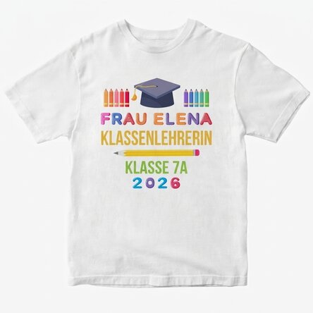 Personalisiertes T-Shirt mit Aufdruck – Abschluss