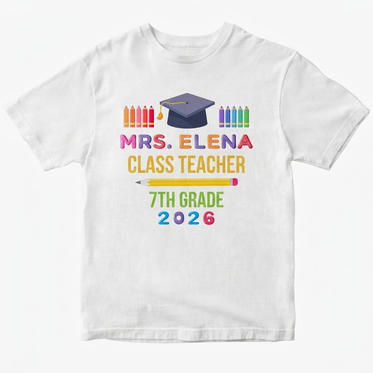 Personalisiertes T-Shirt mit Aufdruck – Abschluss
