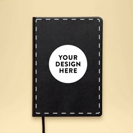 Personalised leather diary in your chosen colour with your own graphics
