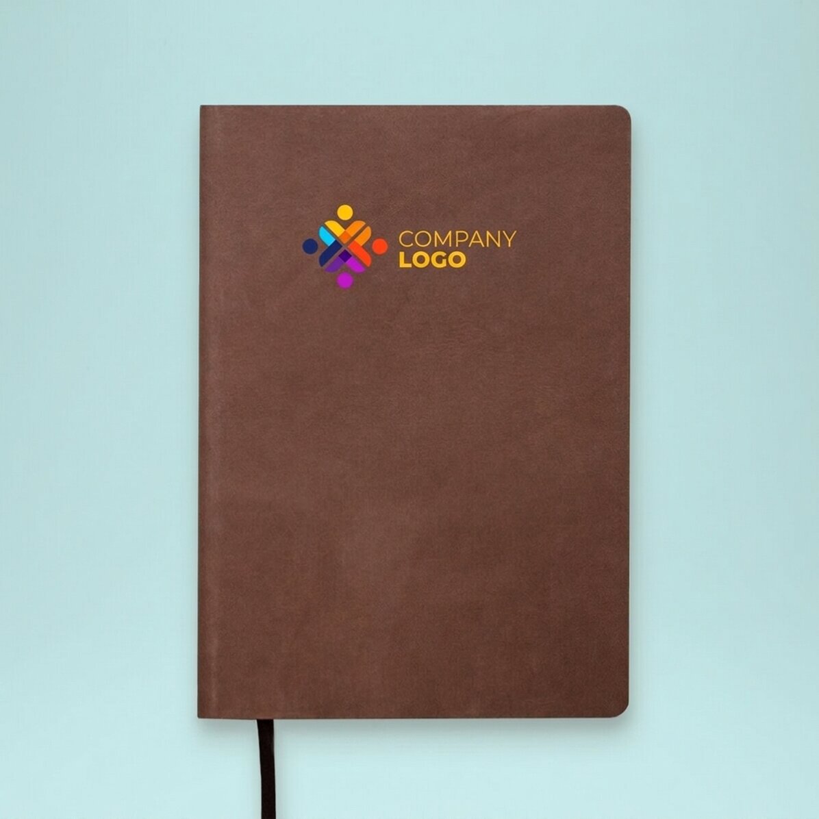 Personalisierter, farbiger Leder-Terminkalender mit Logo