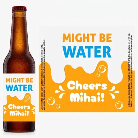 Individuell gestaltetes Bier mit persönlicher Botschaft – Prost!