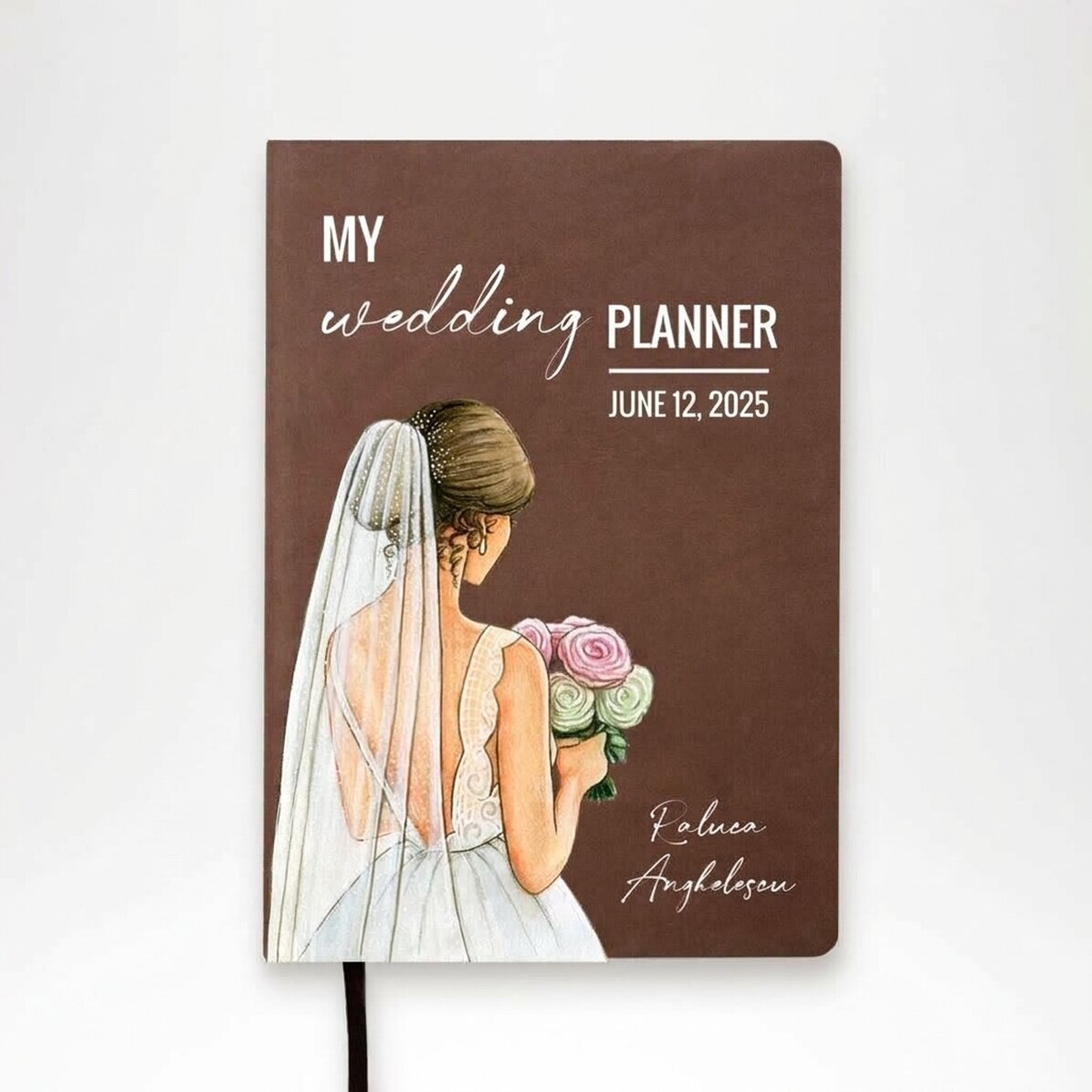 Personalisierter Terminkalender mit Text – „My Wedding Planner“