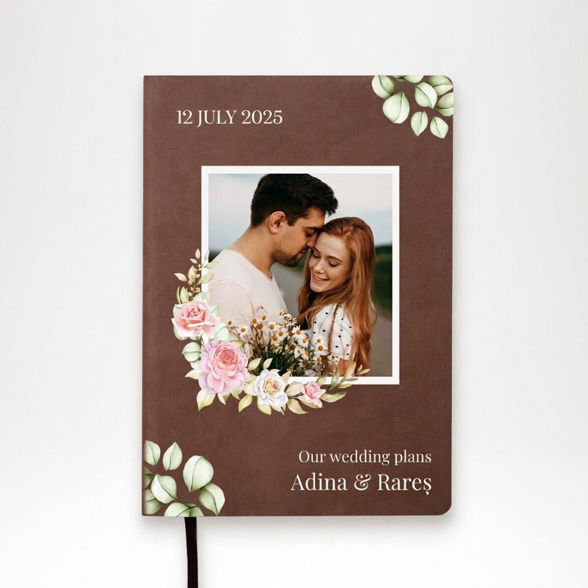 Personalisierter Terminkalender mit Text – Hochzeitsplanung