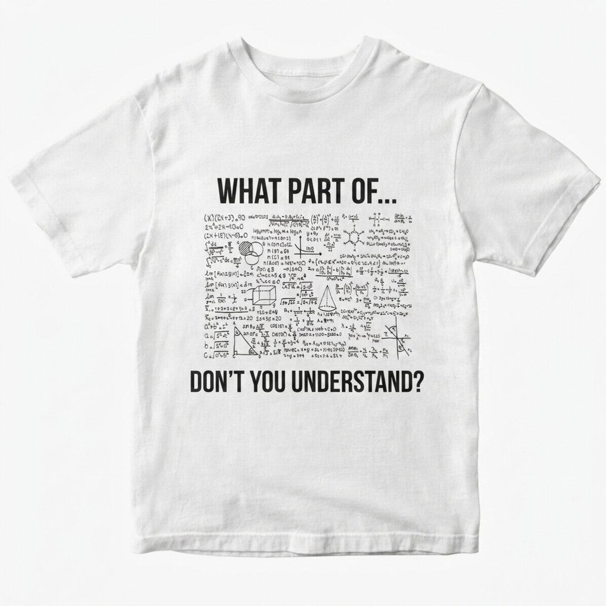 Personalisiertes T-Shirt mit Aufdruck – Welchen Teil davon … verstehst du nicht?