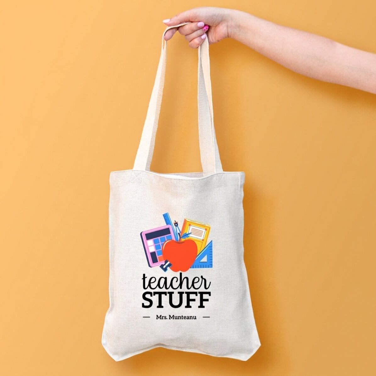 Personalisierte Tasche mit Aufdruck – Teacher Stuff