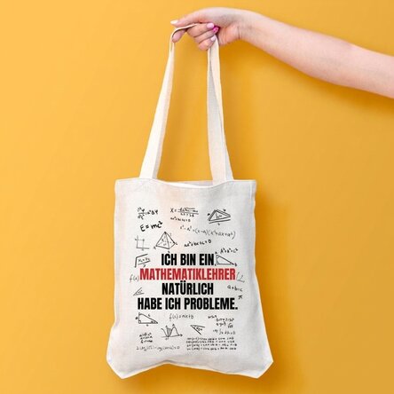 Personalisierte Tasche mit Aufdruck – Mathematiklehrer