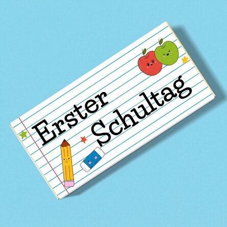 Personalisierte Schokolade mit Aufdruck – Erster Schultag