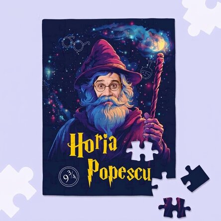 Individuell gestaltetes Puzzle mit Foto und Text – Wizard