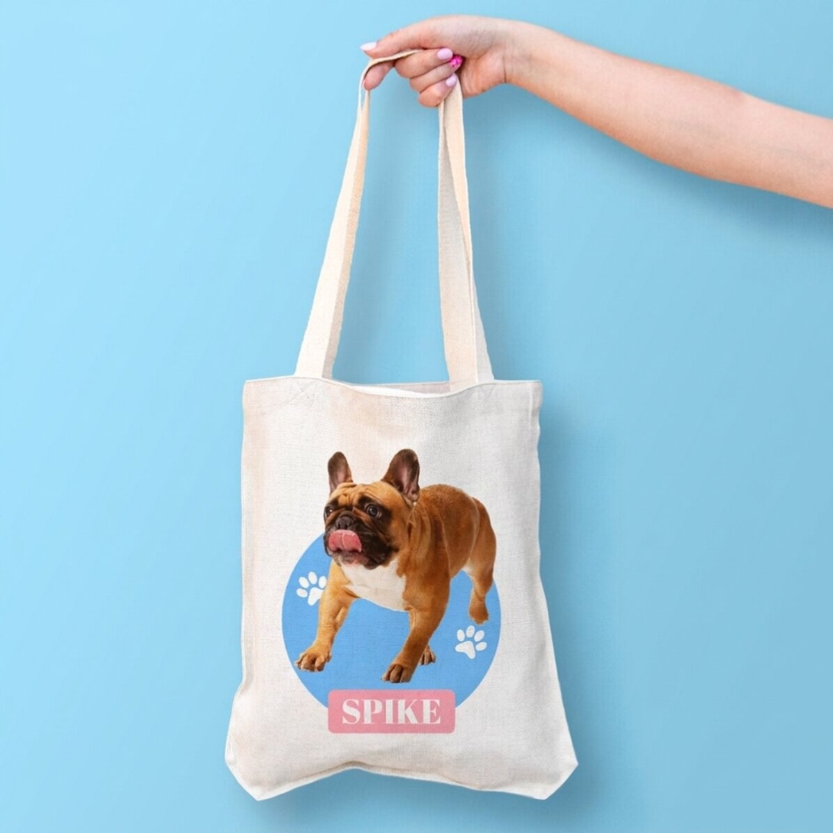 Personalisierte Tasche mit Foto und Namen