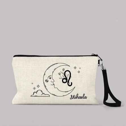 Personalised make-up kit with text - Leo Zodiac Sign