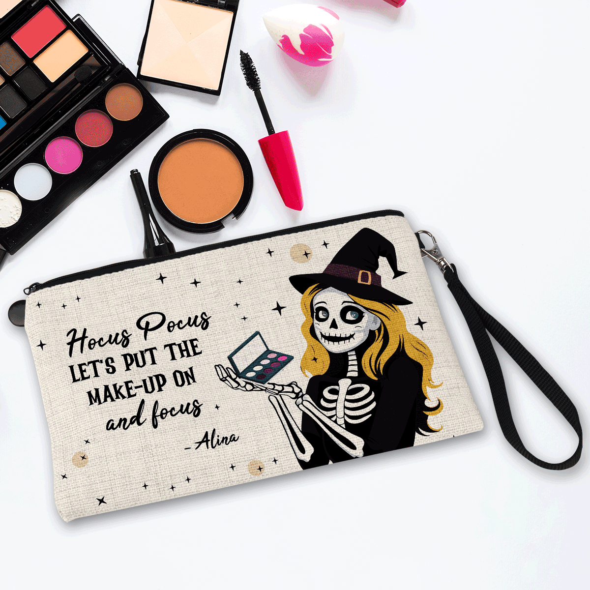 Individuell gestaltetes Make-up-Set mit Schriftzug – Halloween