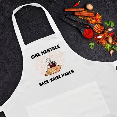 Individuell gestaltete Anstecknadel mit Text – Mental Bake Down