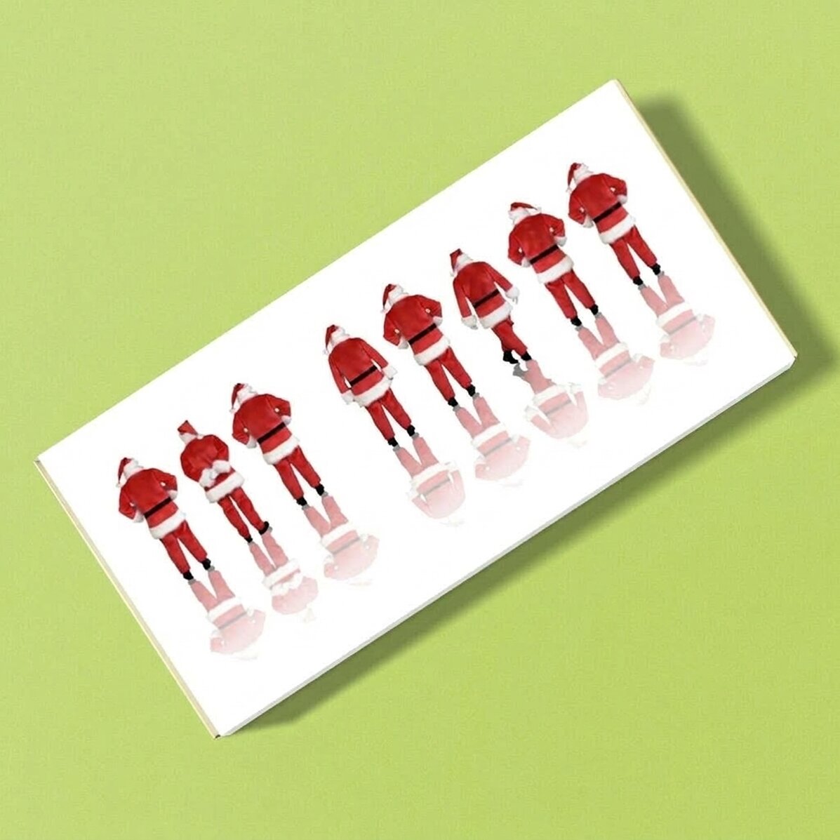 Individuell gestaltete Weihnachtsschokolade