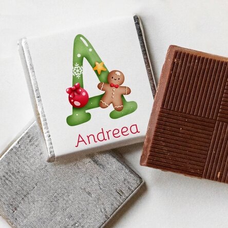 Personalisierte Mini-Schokolade mit Namen – Weihnachten