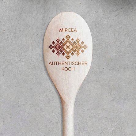 Personalisierter Holzlöffel – Authentischer Koch