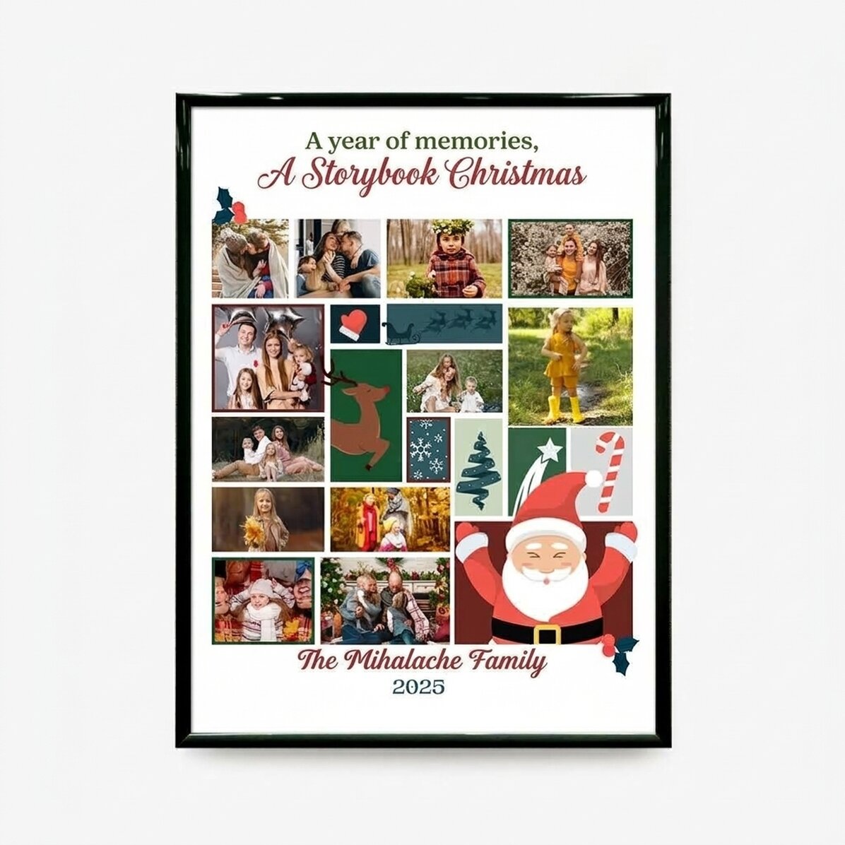 Individuell gestaltetes Bild mit 12 Fotos und Text – Märchenhafte Weihnachten