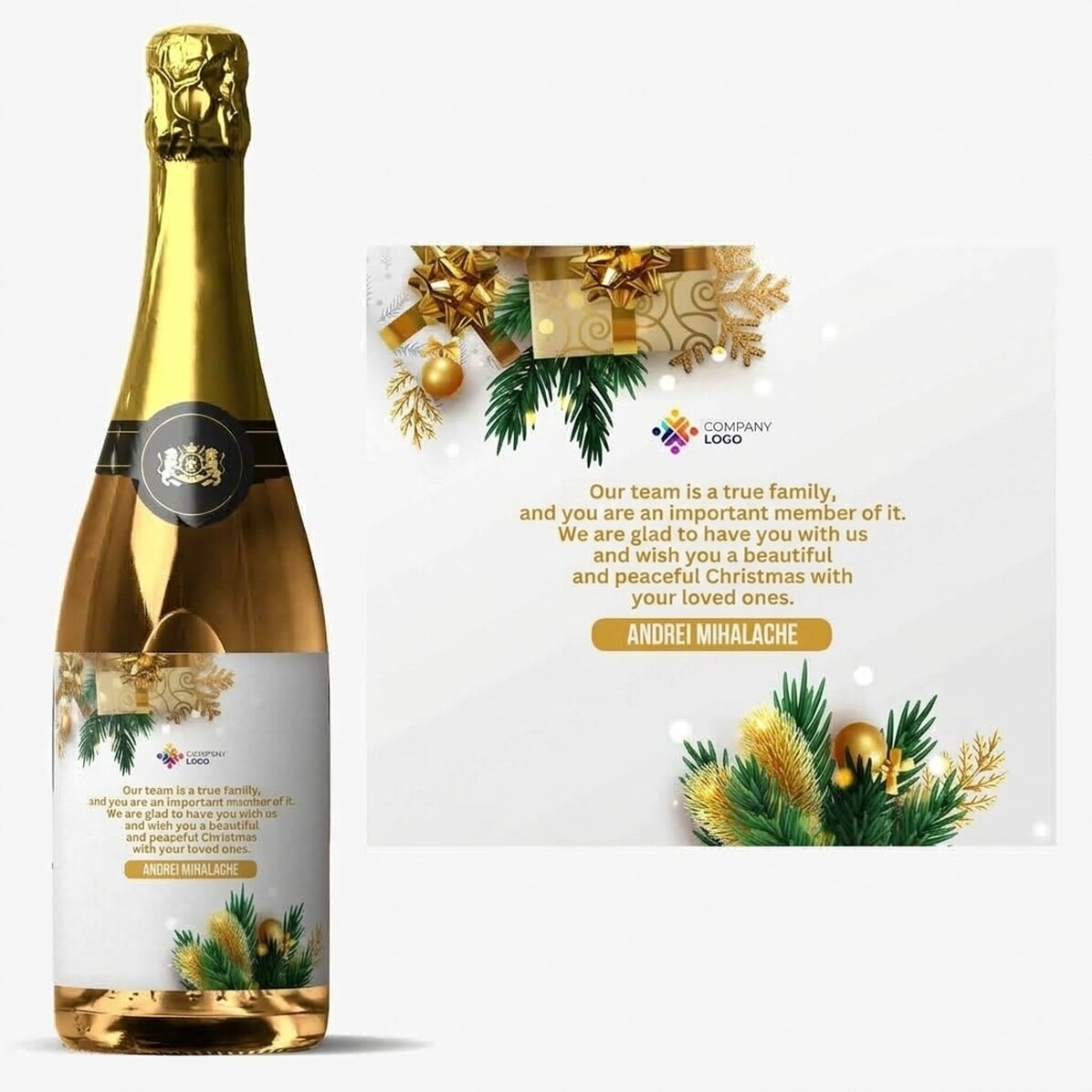 Personalisierter Sekt mit Botschaft und Logo – Eine festliche Geschichte
