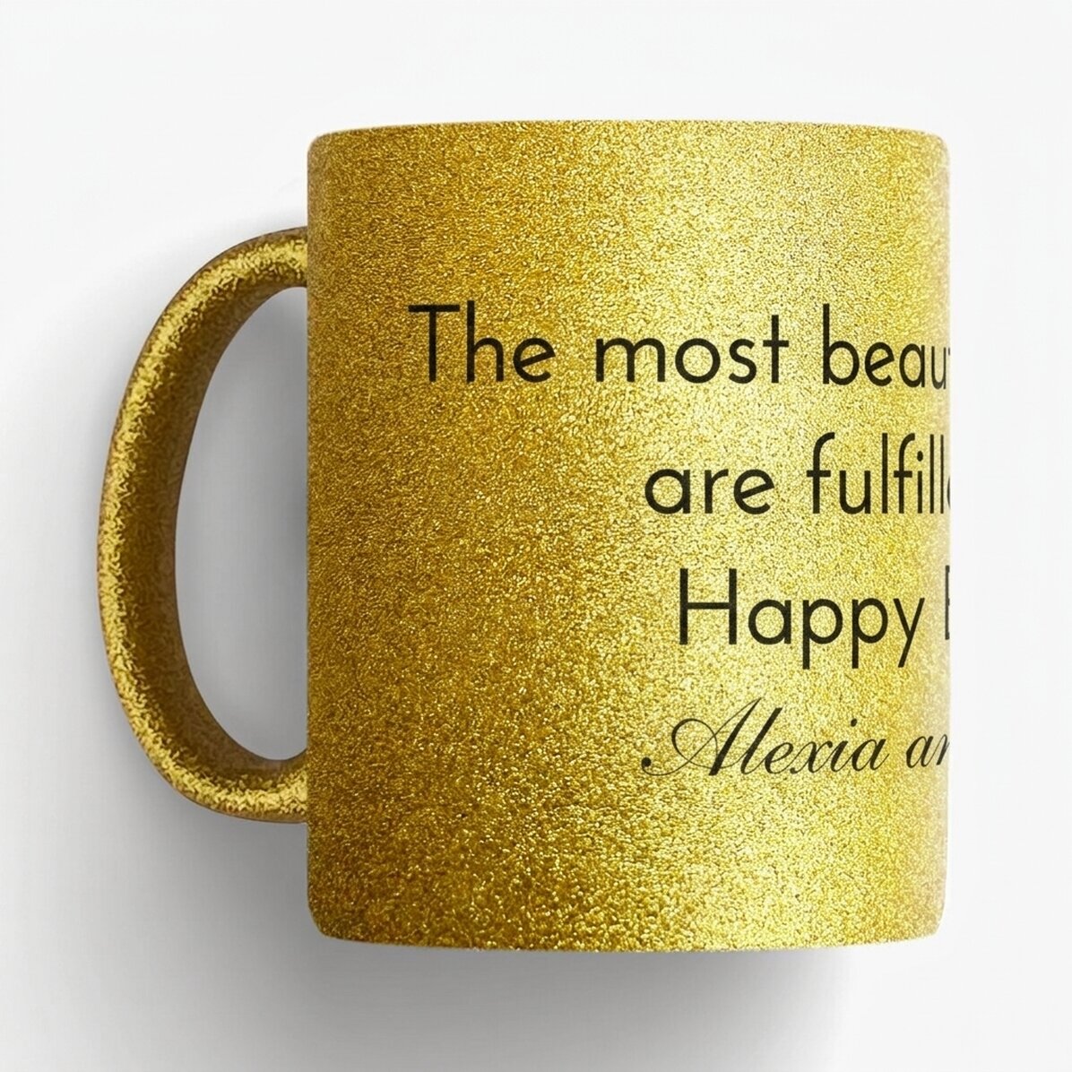 Personalisierter Becher mit Text