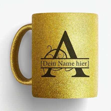 Personalisierte Tasse mit Monogramm