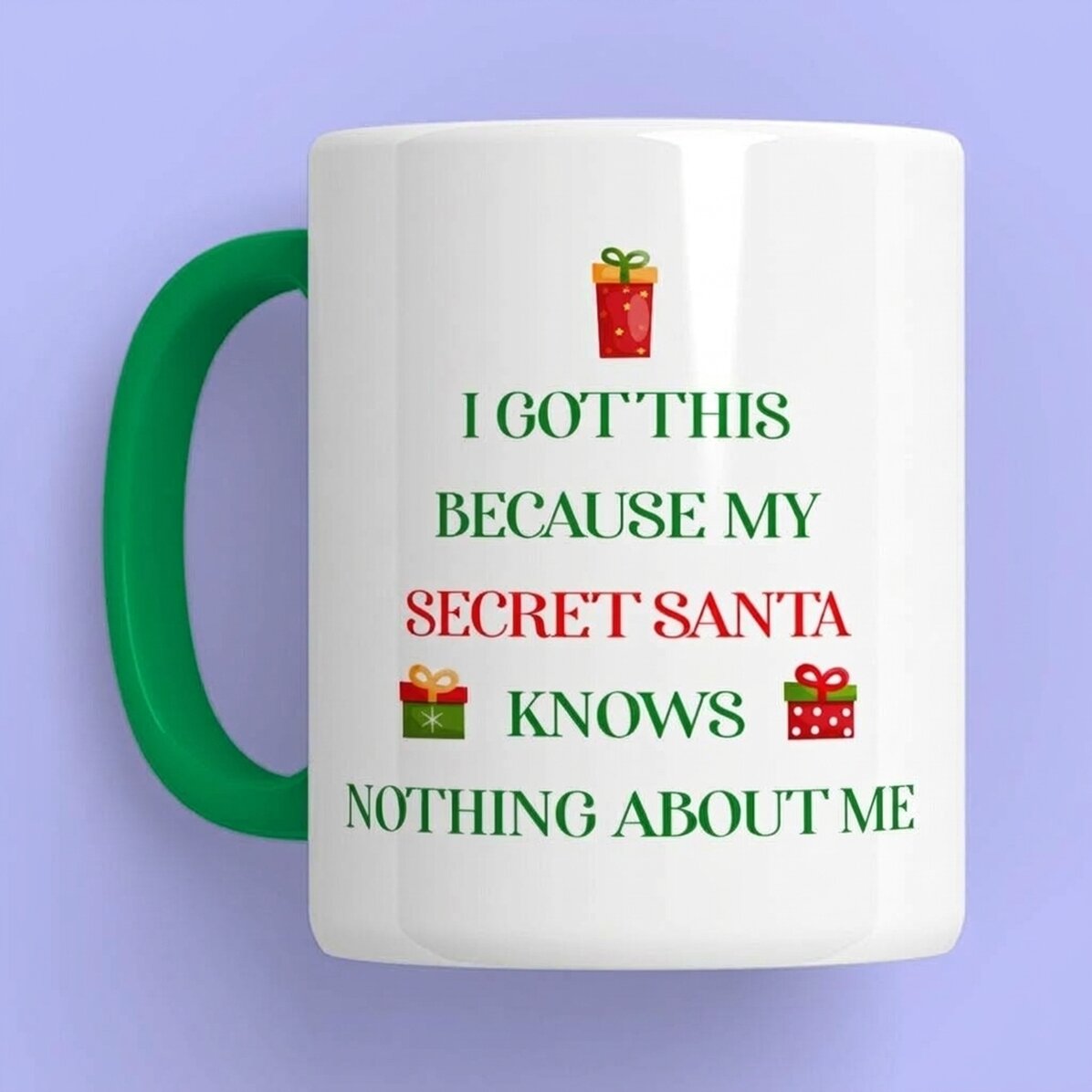 Personalisierte Tasse mit Text – Wichteln