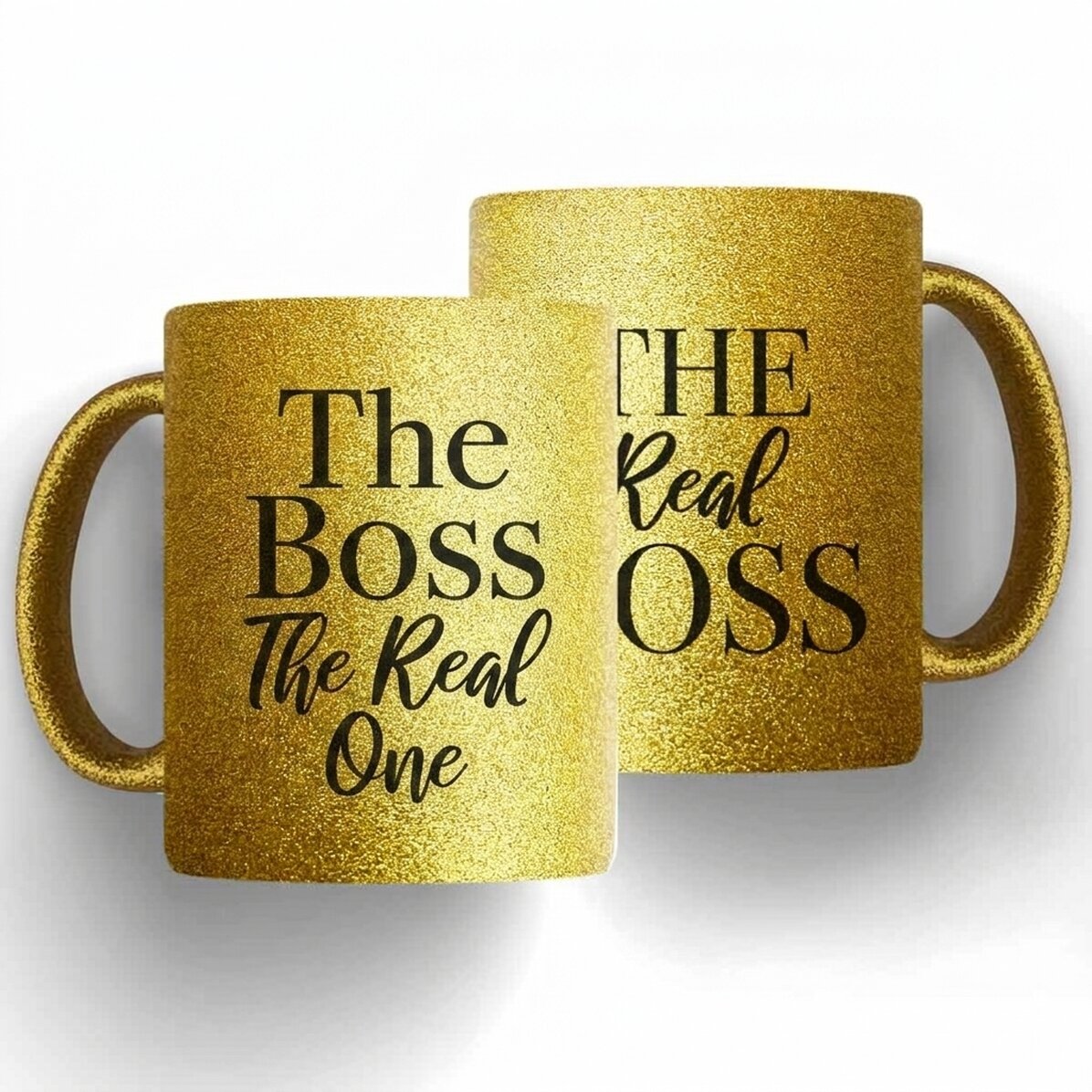 Personalisierte Tassen für Paare mit einer Botschaft – The Boss & The Real Boss
