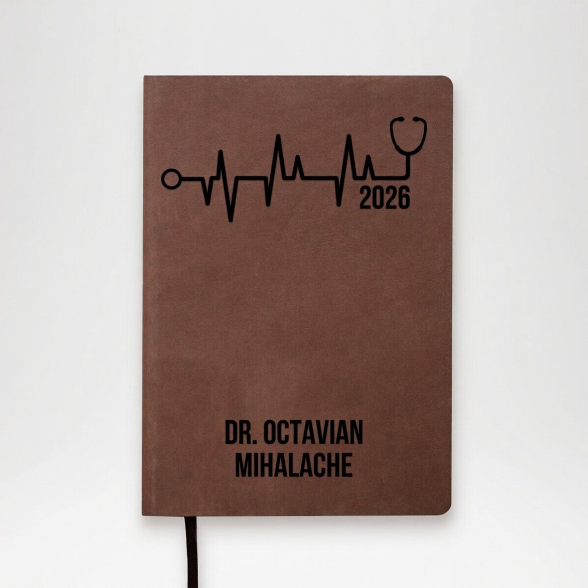 Personalisierter Leder-Terminkalender mit Aufdruck für Ärzte