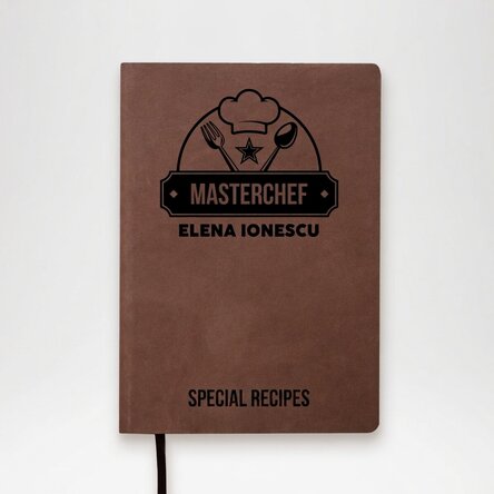 Personalisierter Leder-Terminkalender mit Schriftzug – Chef
