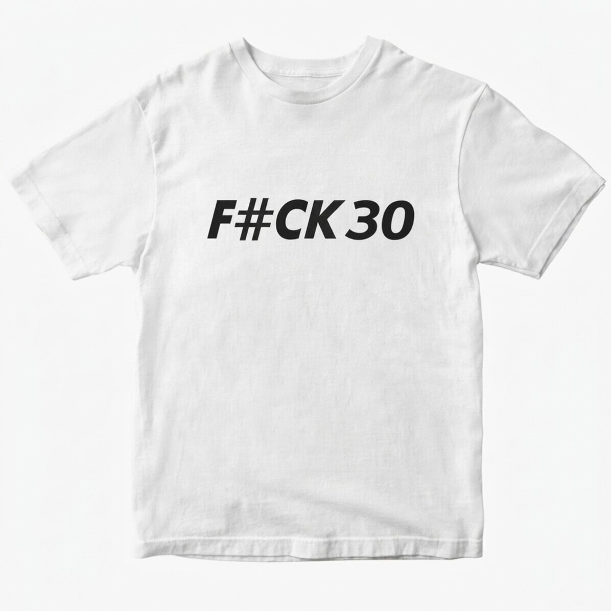 Personalisiertes Baumwoll-T-Shirt mit Aufdruck – F#CK