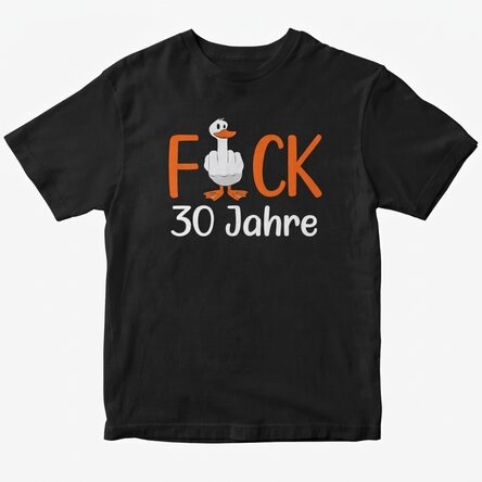 Personalisiertes Baumwoll-T-Shirt mit Aufdruck – Duck