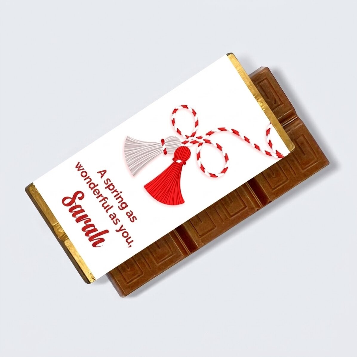 Personalisierte Mini-Schokoladentafel mit Botschaft