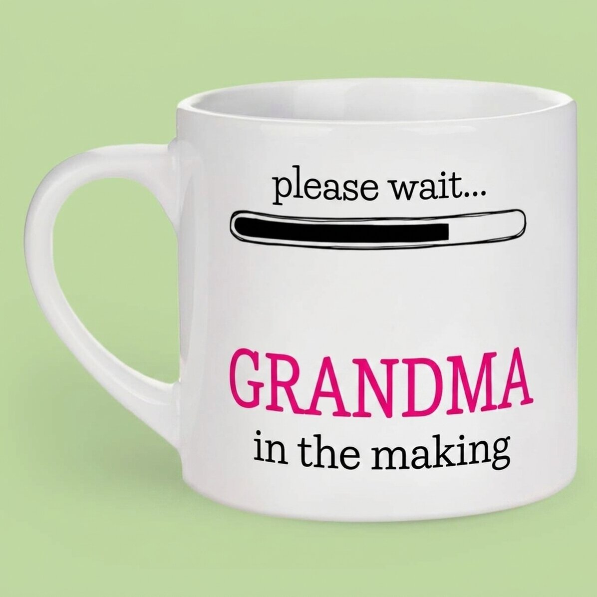 Personalisierte Espressotasse mit Aufdruck – „Oma in spe“
