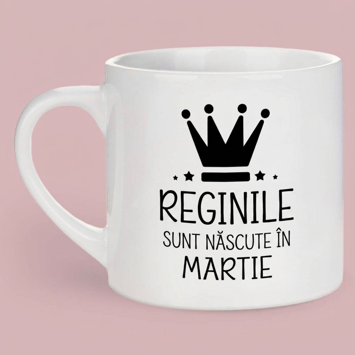 Personalisierte Espressotasse mit Schriftzug – Queens