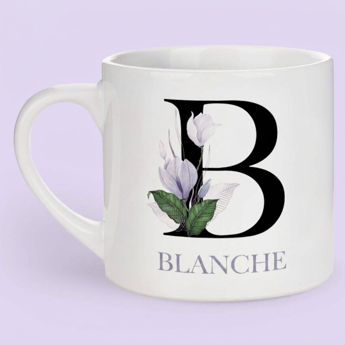 Personalisierte Espressotasse mit Initiale und Namen