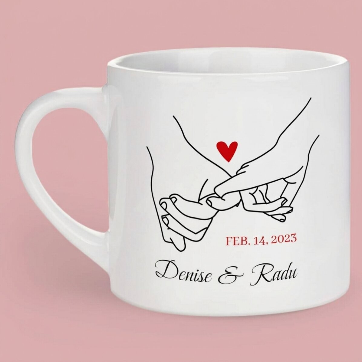 Personalisierte Espressotasse mit Text und Foto – Promise