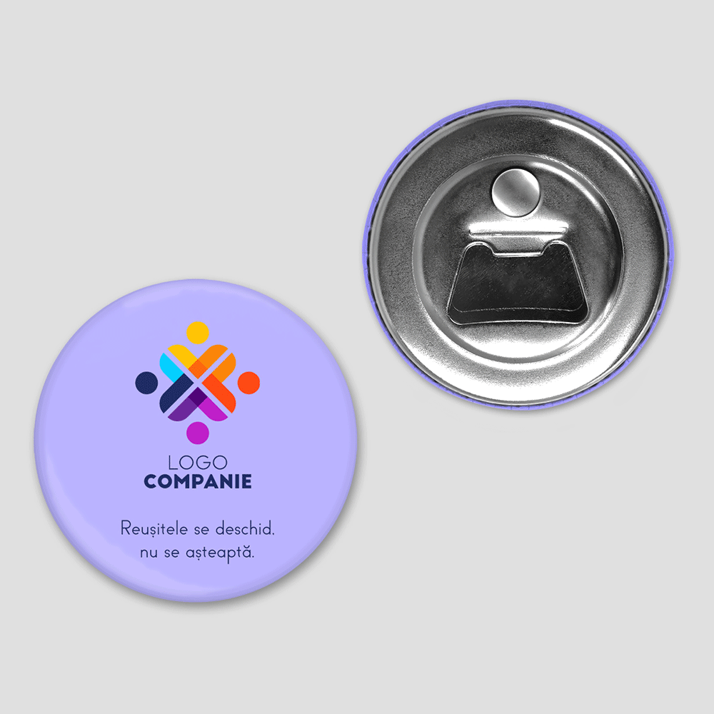 Flaschenöffner mit Magnet, individuell gestaltet mit Logo und Text