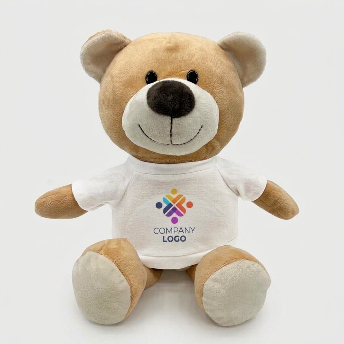 Plus ein personalisierter Teddybär mit Logo