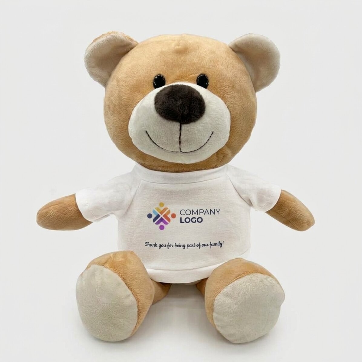Plus: personalisierter Teddybär mit Logo und Text