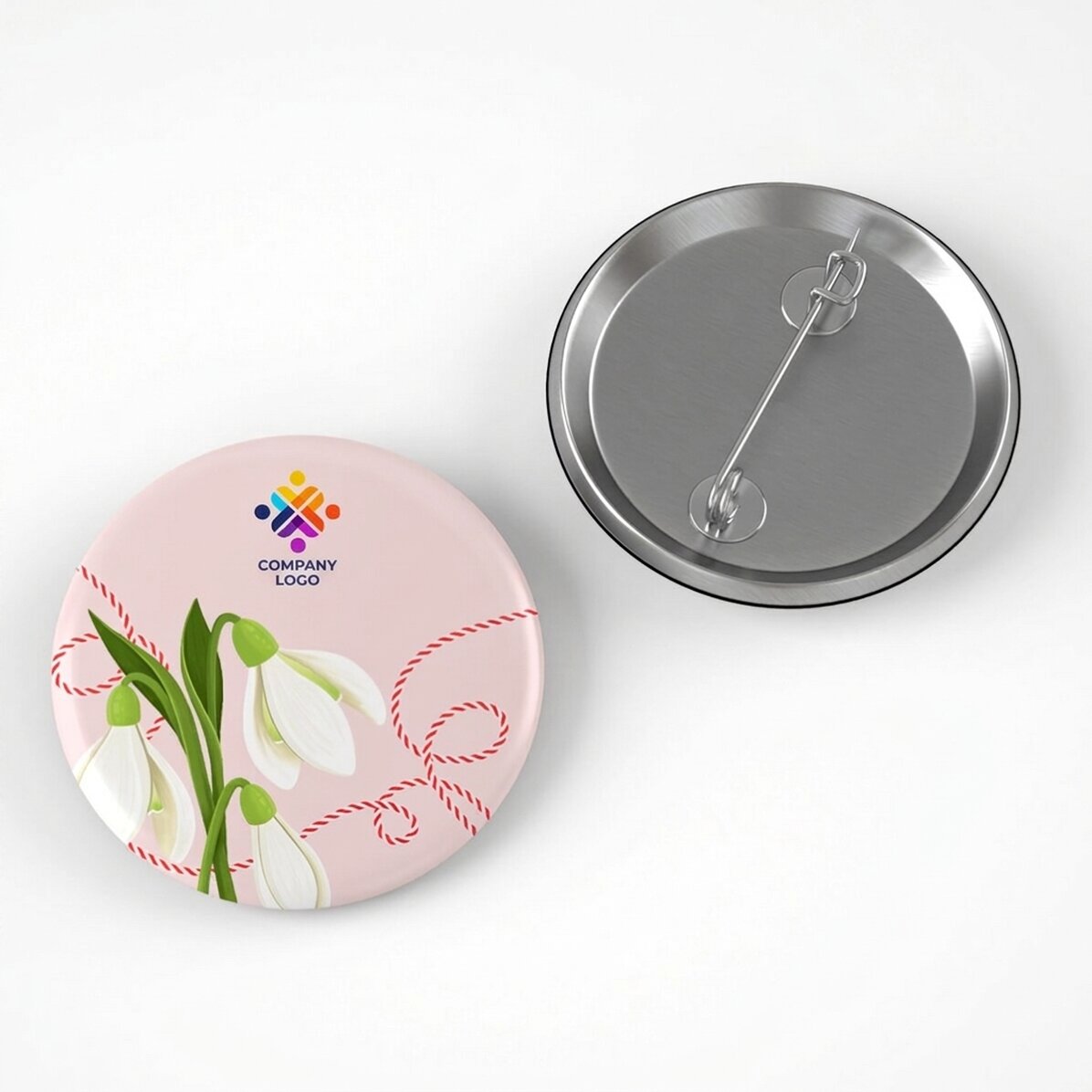 Personalisiertes Abzeichen mit Logo – Frühling