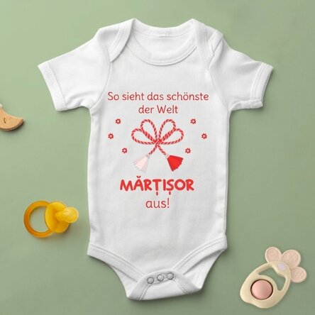 Personalisierter Baby-Body mit Botschaft