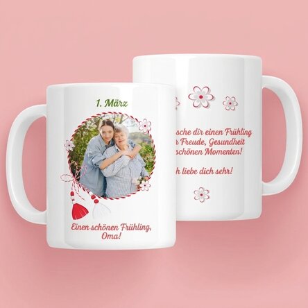 Personalisierte Tasse mit Foto und Text