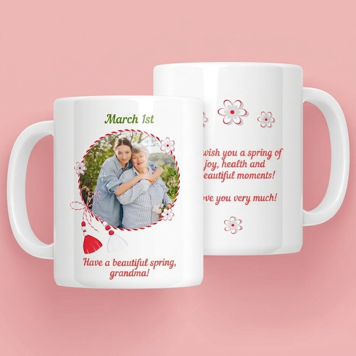 Personalisierte Tasse mit Foto und Text