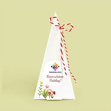 Individuell gestaltetes Blumenpflanz-Set mit Logo und Botschaft